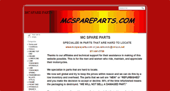 Desktop Screenshot of mcspareparts.com