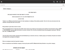 Tablet Screenshot of mcspareparts.com